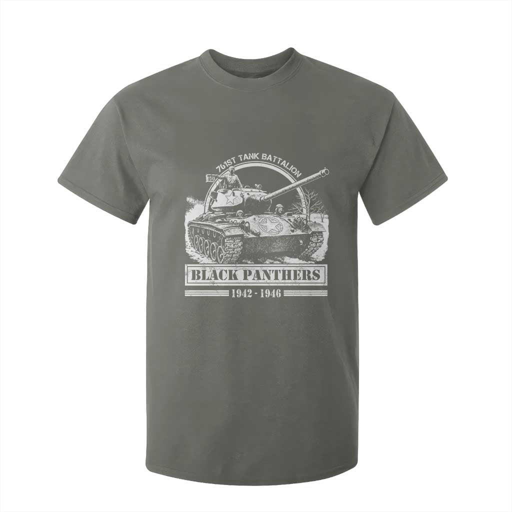 Black Panthers 761st Tank Battalion T Shirt For Kid WW2 Heroes Black History Month