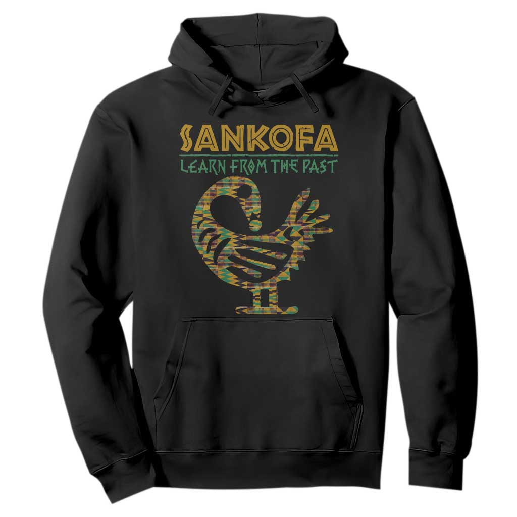 Sankofa Learn From The Past Hoodie African Bird Black History Akan Pattern