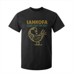 Sankofa Learn From The Past T Shirt For Kid African Bird Black History Akan Pattern