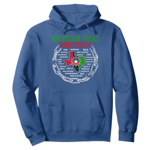 Juneteenth Galveston Texas Hoodie Break The Chain Freedom Since 1865