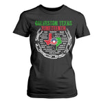 Juneteenth Galveston Texas T Shirt For Women Break The Chain Freedom Since 1865