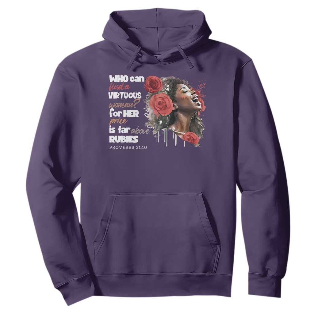 Christian African American Hoodie Who Can Find A Virtuous Woman