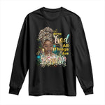Christian African American Long Sleeve Shirt With God All Things Are Possible Black Prayer