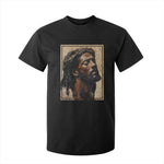 Religious Black Jesus With Crown Of Thorns T Shirt For Kid