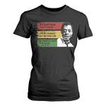 James Baldwin Inspirational Quotes T Shirt For Women Not Everything That Is Faced Can Be Changed But Nothing Can Be Changed Until It Is Faced