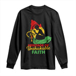 Christian African American Long Sleeve Shirt Heritage Of Unshakable Faith Black History Month