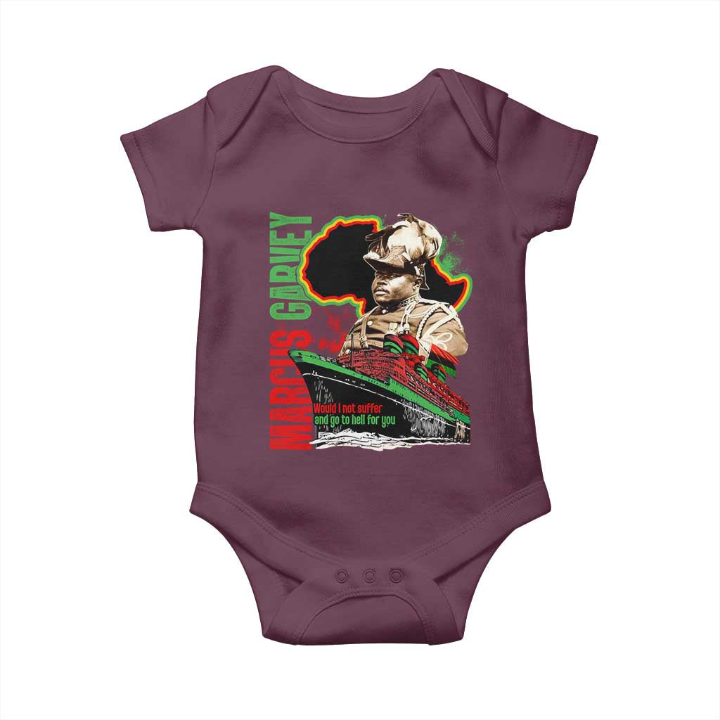 Marcus Garvey Baby Onesie Would I Not Suffer And Go To Hell For You Black History