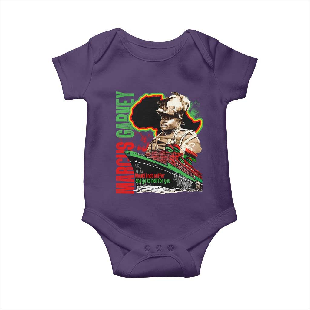 Marcus Garvey Baby Onesie Would I Not Suffer And Go To Hell For You Black History