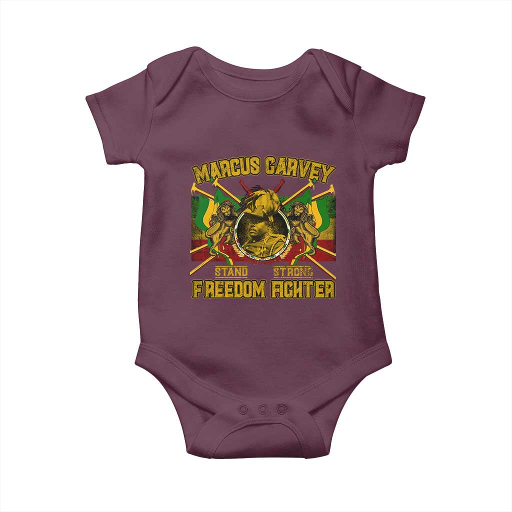 Marcus Garvey Baby Onesie Stand Strong Freedom Fighter Black History