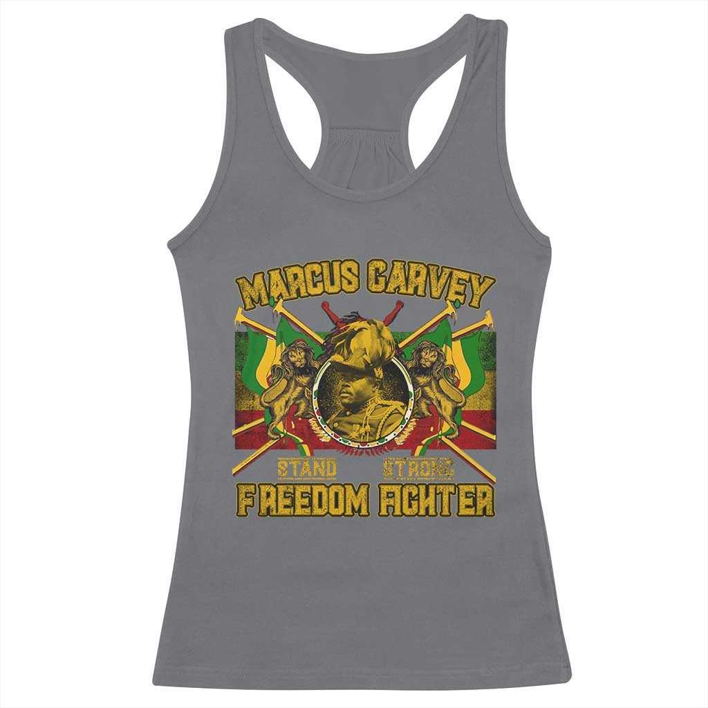 Marcus Garvey Racerback Tank Top Stand Strong Freedom Fighter Black History