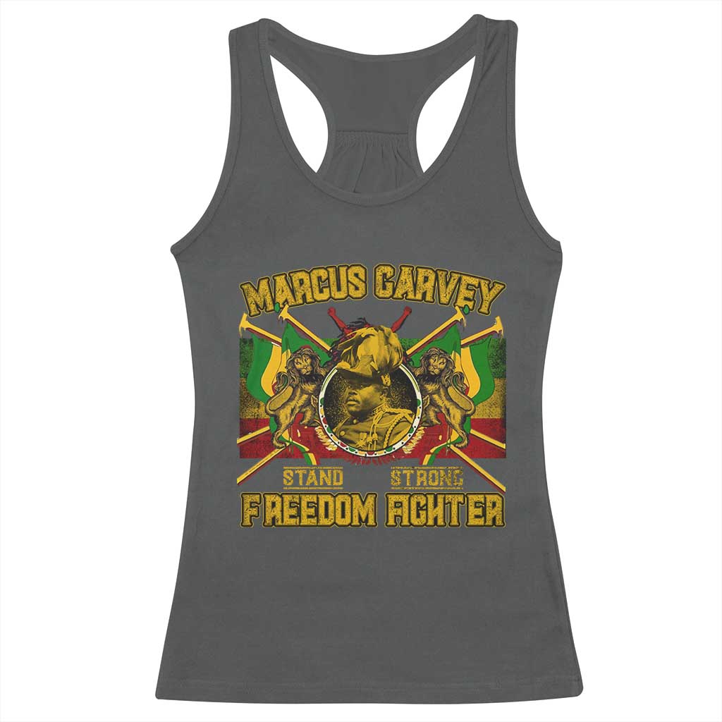 Marcus Garvey Racerback Tank Top Stand Strong Freedom Fighter Black History