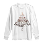 African American Christmas Long Sleeve Shirt Rockin' Around The Melanin Xmas Tree