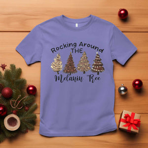 African American Christmas T Shirt Rocking Around The Melanin Xmas Tree