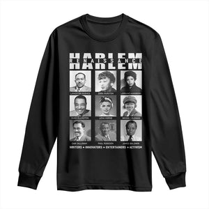 Harlem Renaissance Long Sleeve Shirt Black Writers Innovators Entertainers Activism Black History Month