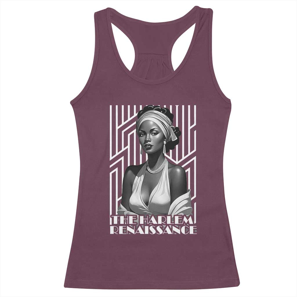 The Harlem Renaissance Racerback Tank Top Black Woman Black History Month 1920s