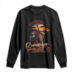Black History Month Long Sleeve Shirt Remember Your Roots African Safari Afro Woman