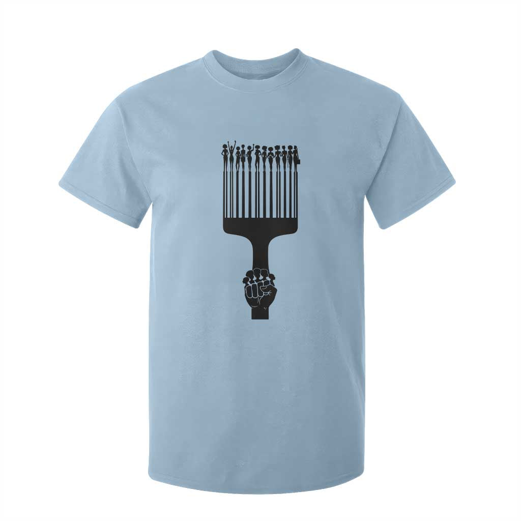 Afro Pick Comb Strong Black Power Fist T Shirt For Kid