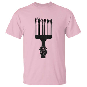 Afro Pick Comb Strong Black Power Fist T Shirt