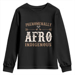 Proud Native American Phenomenally Afro Indigenous Youth Sweatshirt - African Pride