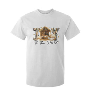 African American Christmas Nativity Scene T Shirt For Kid Joy To The World Afro Black Jesus - African Pride