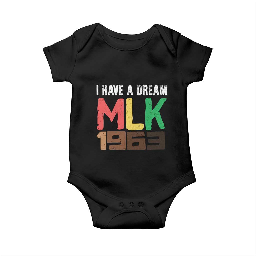 I Have A Dream Martin Luther King Baby Onesie MLK Day 1963 Speech Black History Month