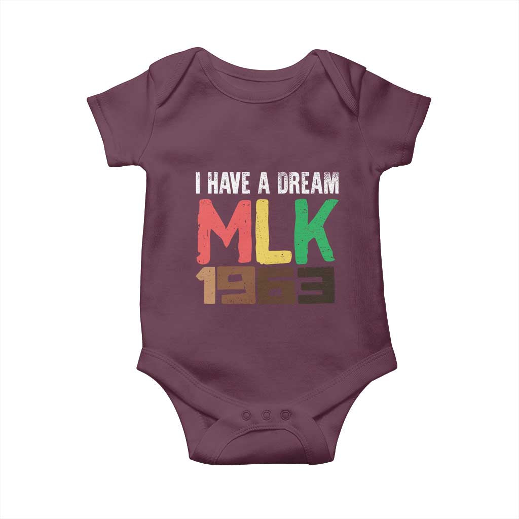 I Have A Dream Martin Luther King Baby Onesie MLK Day 1963 Speech Black History Month