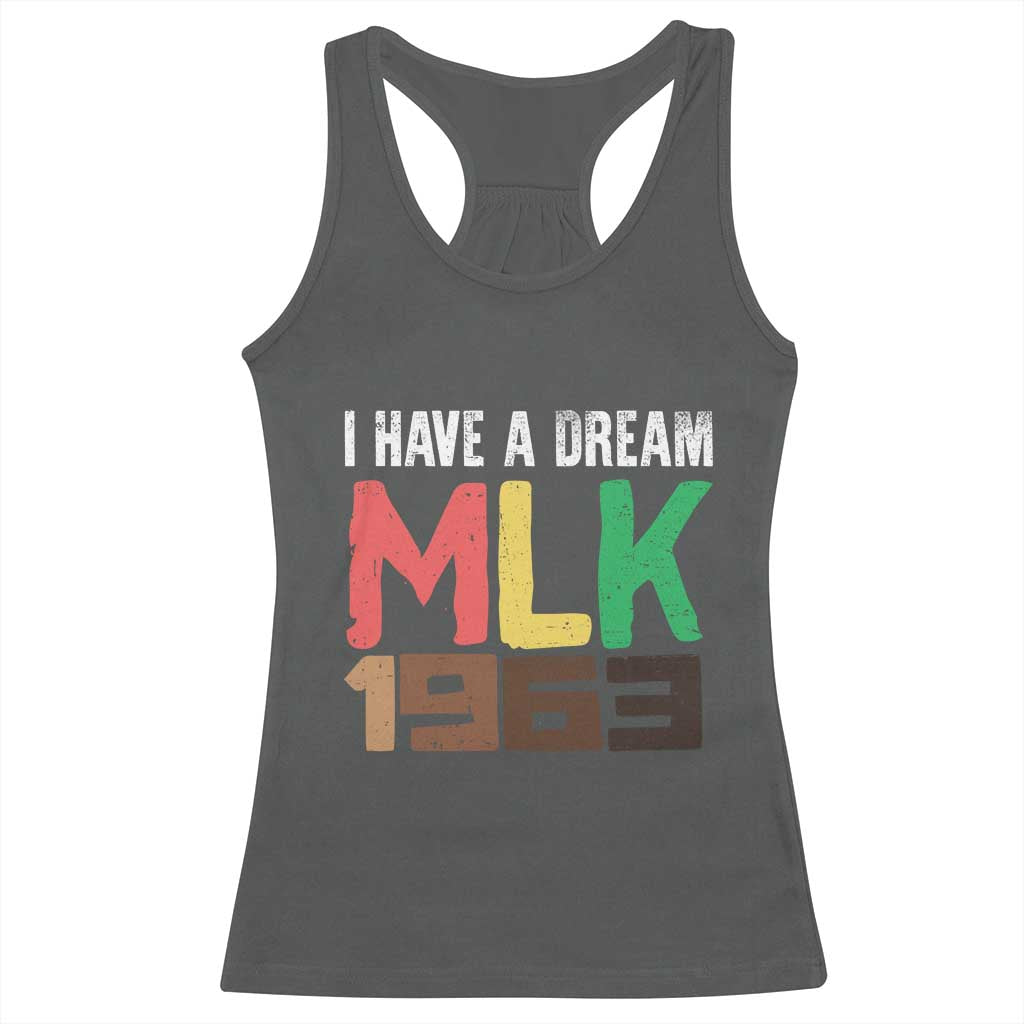 I Have A Dream Martin Luther King Racerback Tank Top MLK Day 1963 Speech Black History Month