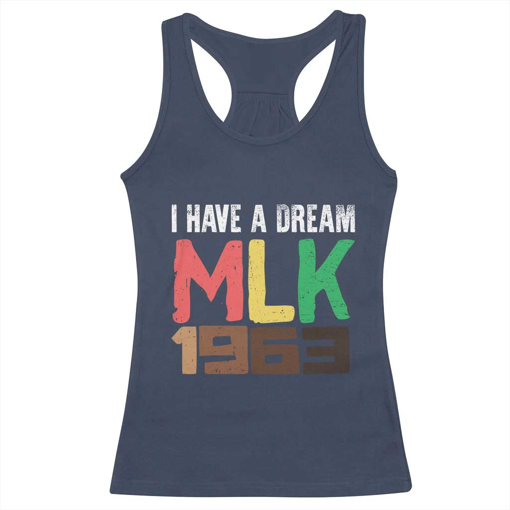 I Have A Dream Martin Luther King Racerback Tank Top MLK Day 1963 Speech Black History Month