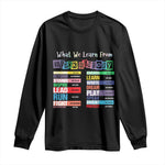 What We Learn From Black History Long Sleeve Shirt Black Leaders African American Pride