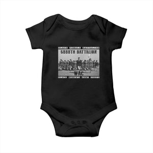 6888th Battalion Baby Onesie Black Female Battalion WAC Women's Army Corps Black History