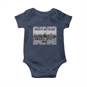 6888th Battalion Baby Onesie Black Female Battalion WAC Women's Army Corps Black History