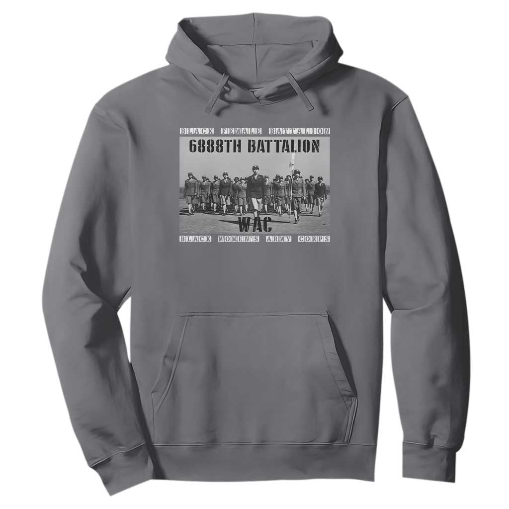 6888th Battalion Hoodie Black Female Battalion WAC Women's Army Corps Black History
