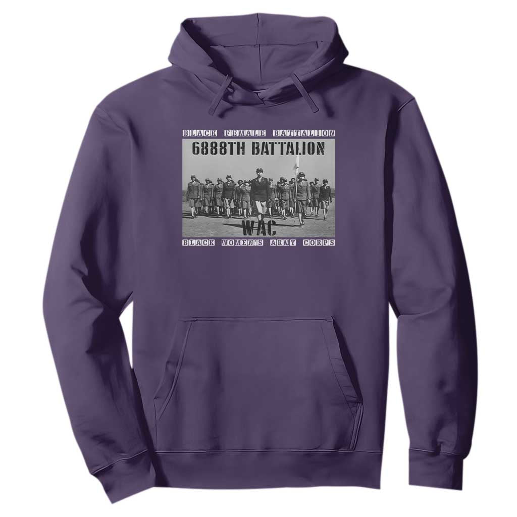 6888th Battalion Hoodie Black Female Battalion WAC Women's Army Corps Black History