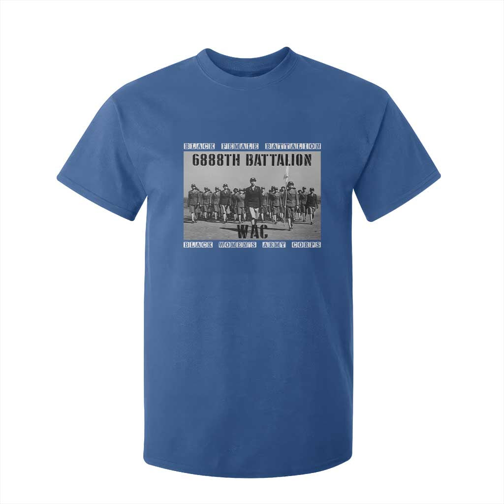 6888th Battalion T Shirt For Kid Black Female Battalion WAC Women's Army Corps Black History