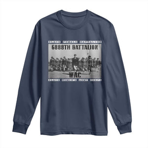 6888th Battalion Long Sleeve Shirt Black Female Battalion WAC Women's Army Corps Black History