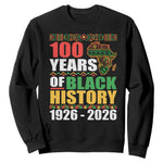 100 Years Of Black History 1926 2026 Centennial Sweatshirt Africa Map