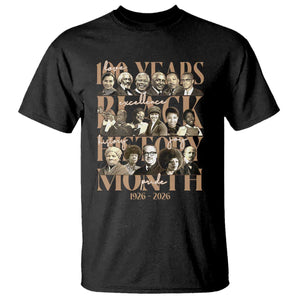 100 Years Of Black History Month T Shirt African American Historical Figures