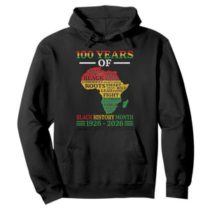 100 Years Of Black History Month Hoodie Centennial Of Black Culture