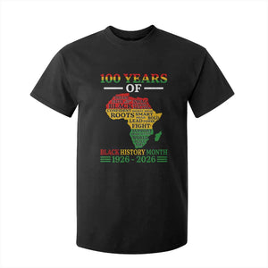 100 Years Of Black History Month T Shirt For Kid Centennial Of Black Culture