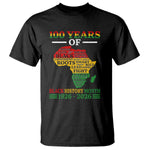 100 Years Of Black History Month T Shirt Centennial Of Black Culture