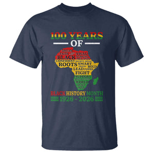 100 Years Of Black History Month T Shirt Centennial Of Black Culture