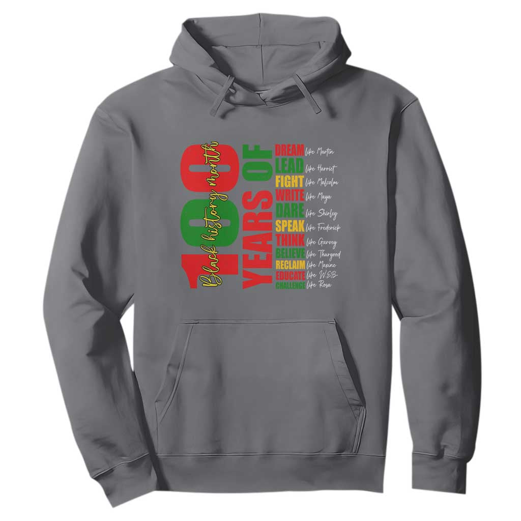 100 Years Of Black History Hoodie African American Historical Figures African American Teacher
