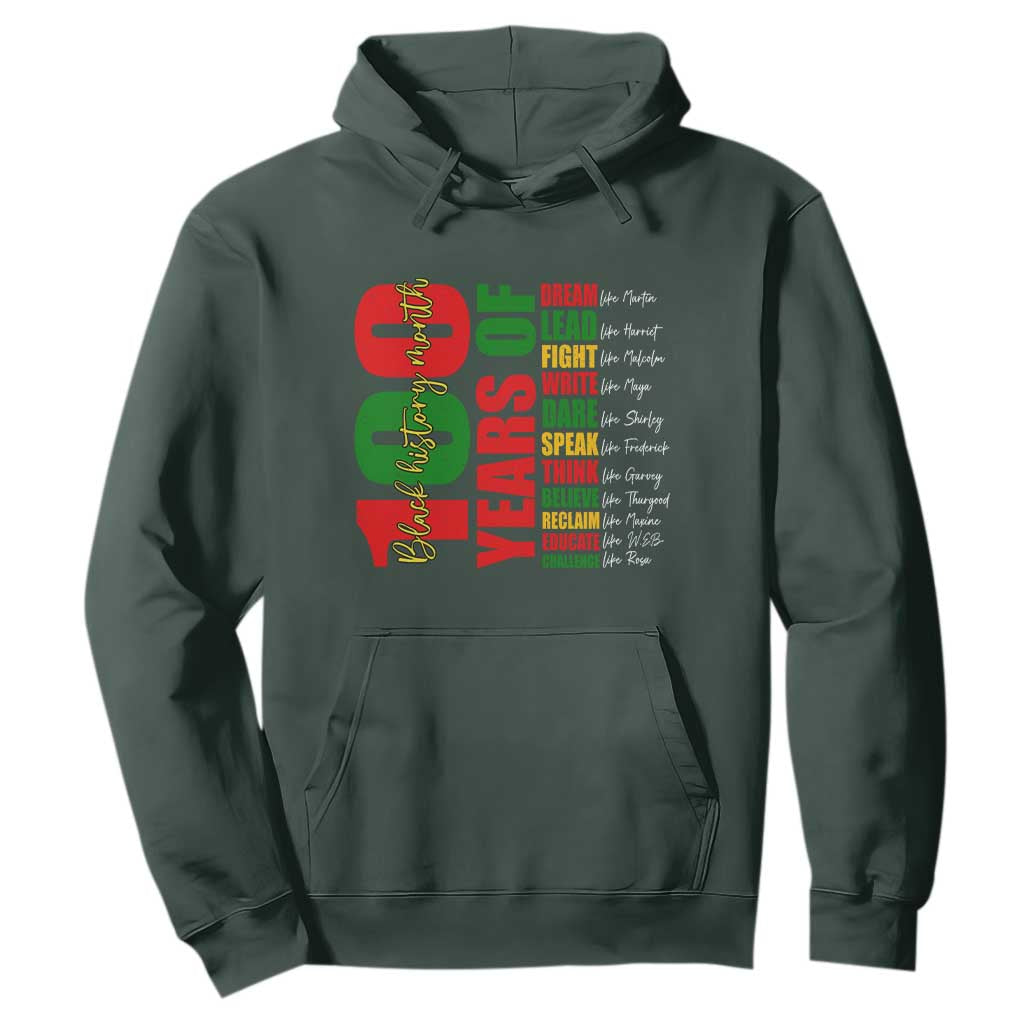 100 Years Of Black History Hoodie African American Historical Figures African American Teacher