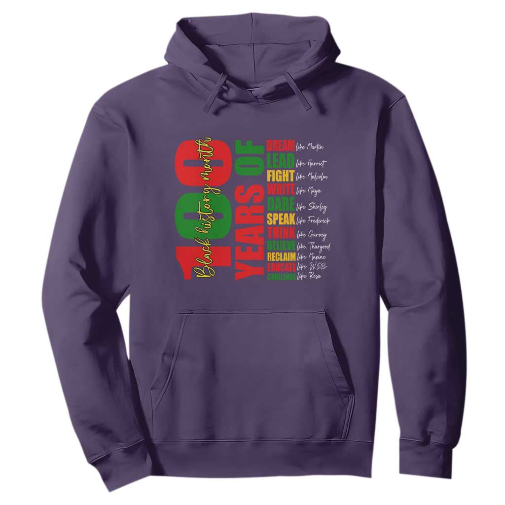 100 Years Of Black History Hoodie African American Historical Figures African American Teacher
