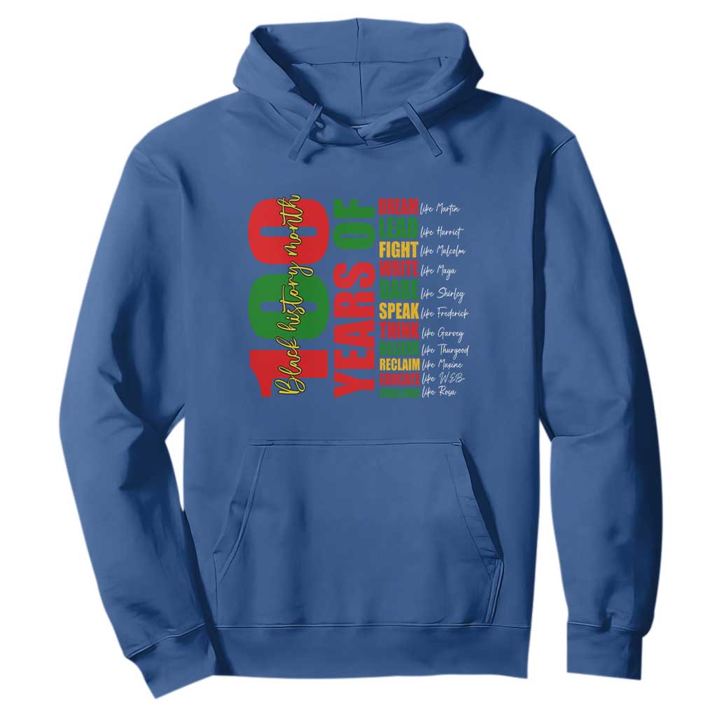 100 Years Of Black History Hoodie African American Historical Figures African American Teacher