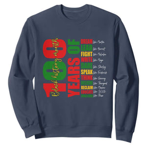 100 Years Of Black History Sweatshirt African American Historical Figures African American Teacher