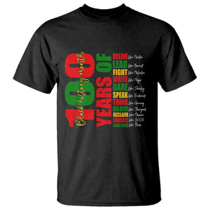 100 Years Of Black History T Shirt African American Historical Figures African American Teacher