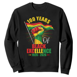 100 Years Of Black Excellence Sweatshirt Centennial Black History Month