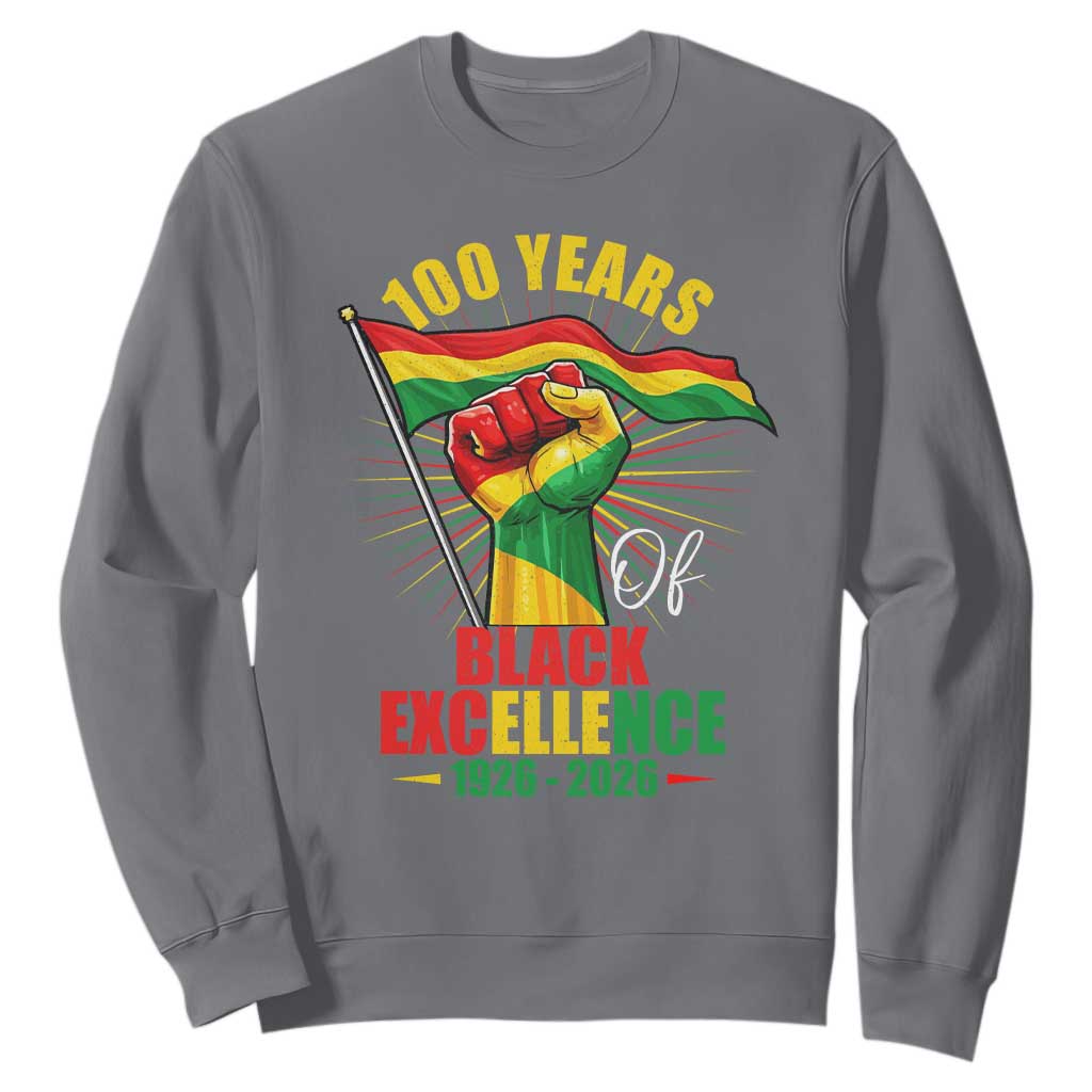 100 Years Of Black Excellence Sweatshirt Centennial Black History Month