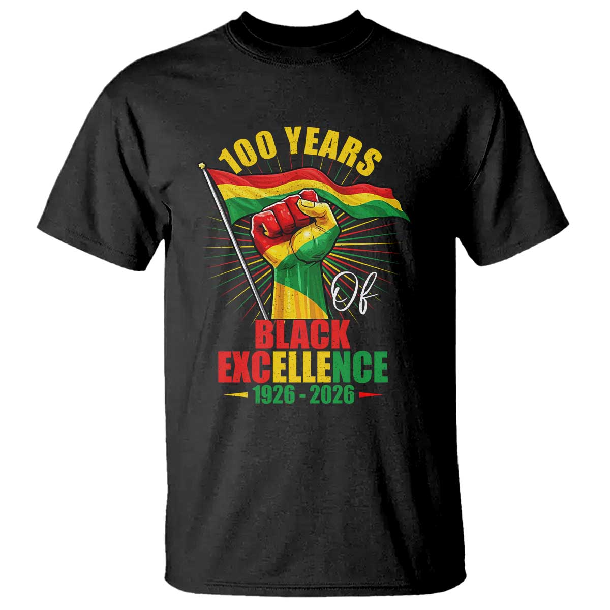 100 Years Of Black Excellence T Shirt Centennial Black History Month